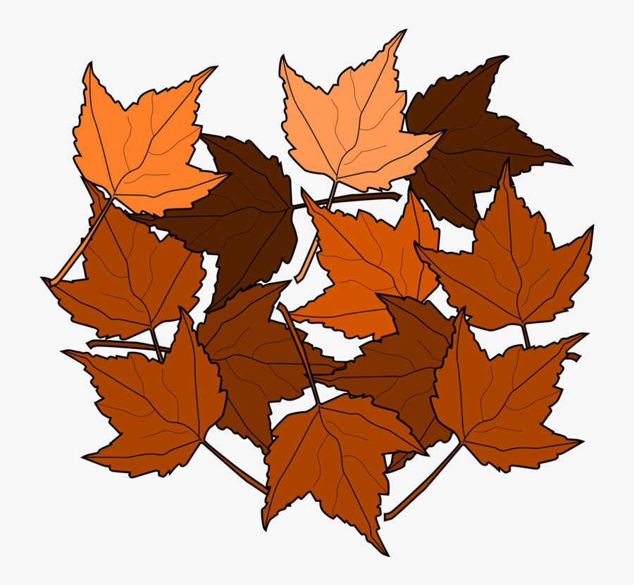 Brown Leaves Clip Art, Transparent Clipart