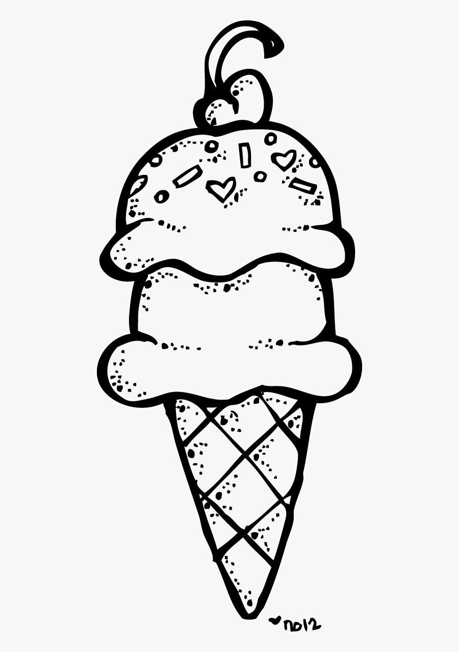 Ice Cream Clipart Black And W - Ice Cream Clipart Black And White, Transparent Clipart