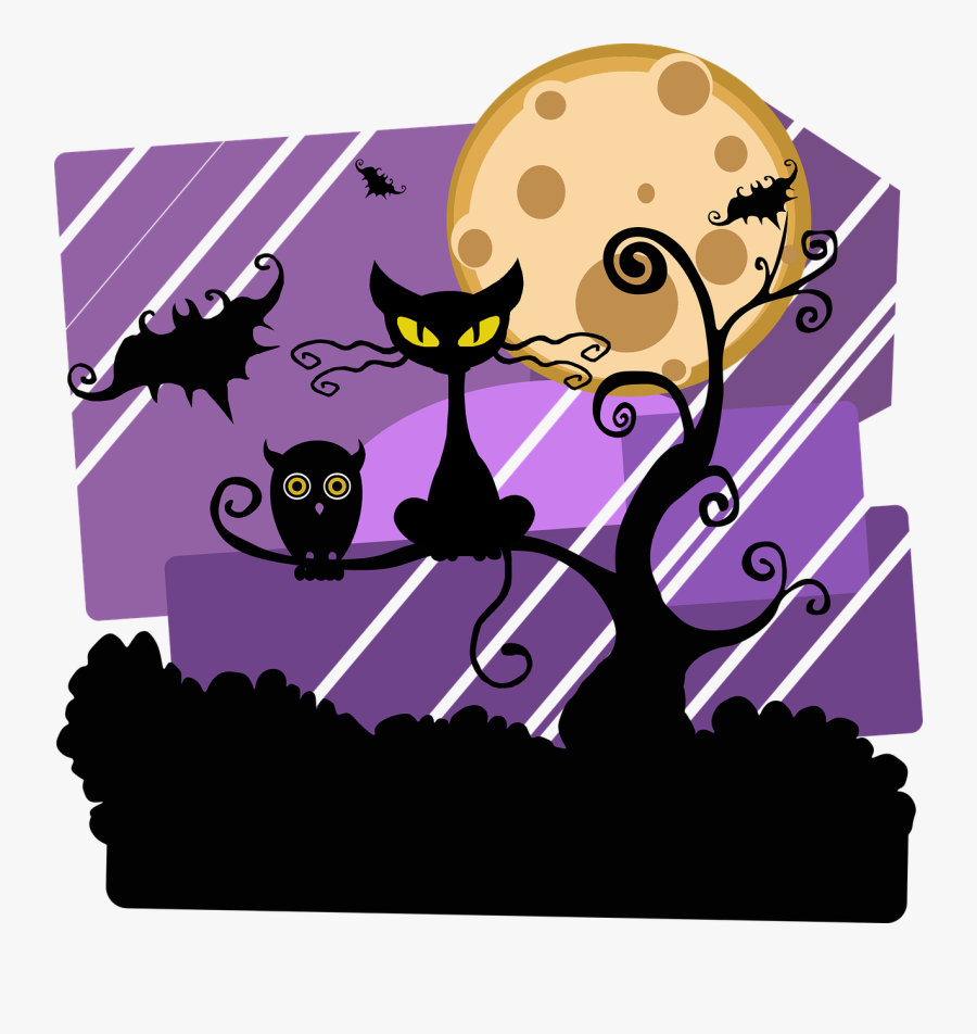 Free Printable Halloween Clipart - Halloween Scene Clip Art, Transparent Clipart