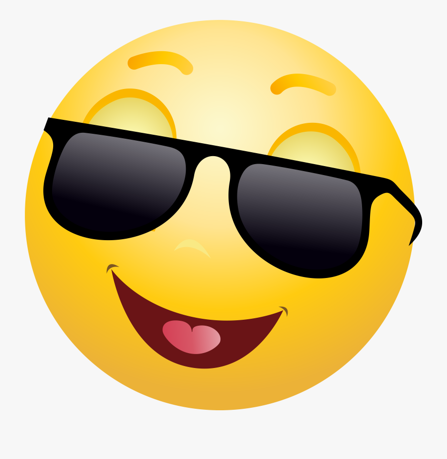 Smiling Emoticon With Sunglasses Png Clip Art, Transparent Clipart