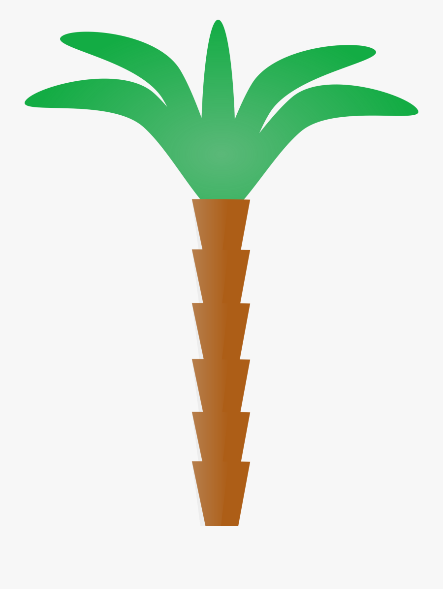 Small Palm Tree Cartoon, Transparent Clipart