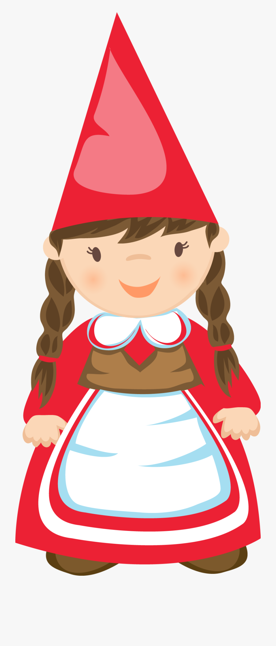 Female Garden Gnome Clipart, Transparent Clipart