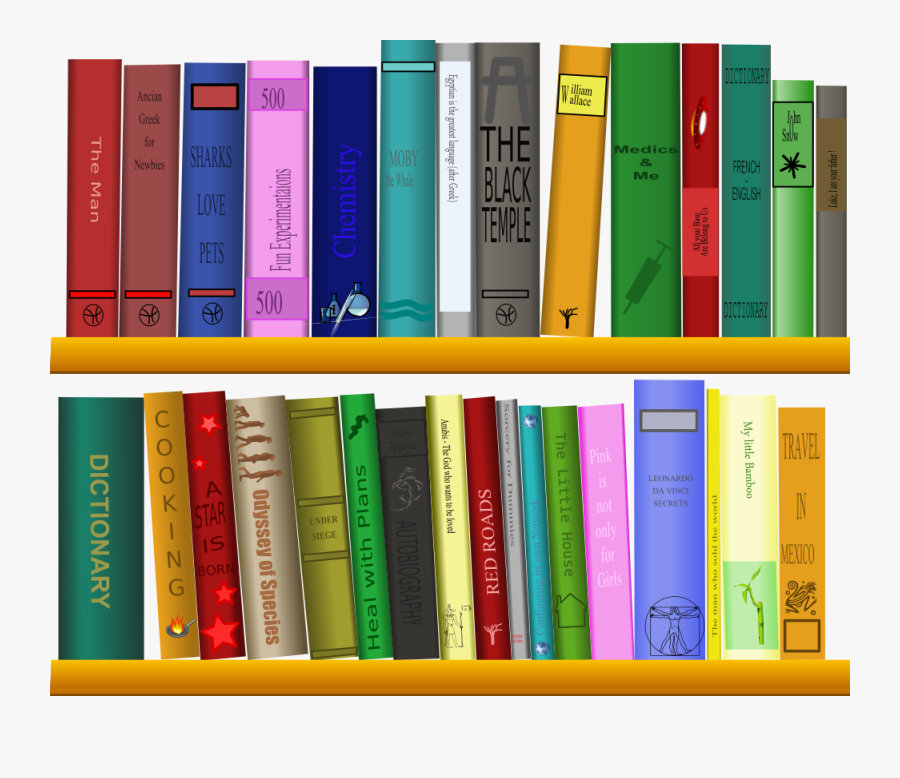 Knowledge Clipart Book Magazine - Books On Shelf Clipart, Transparent Clipart