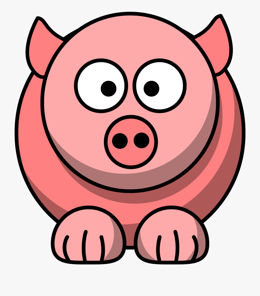 Pig Clipart Red - Clipart Pig Animals Cartoon, Transparent Clipart