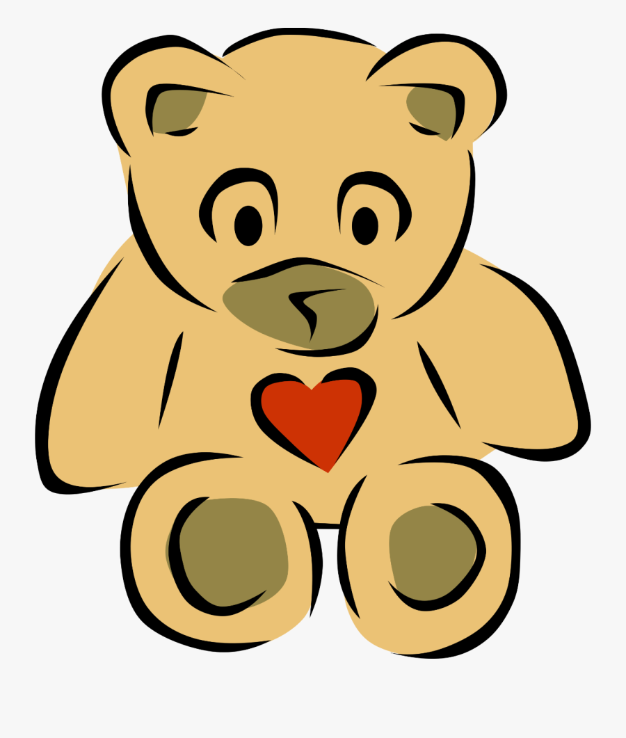 Teddy Bear Clipart Heart - Non Living Things Clip Art, Transparent Clipart