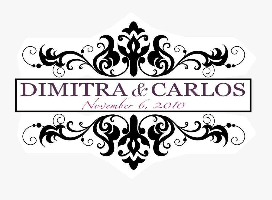 Transparent Monogram Png - Wedding Clip Art Png File, Transparent Clipart