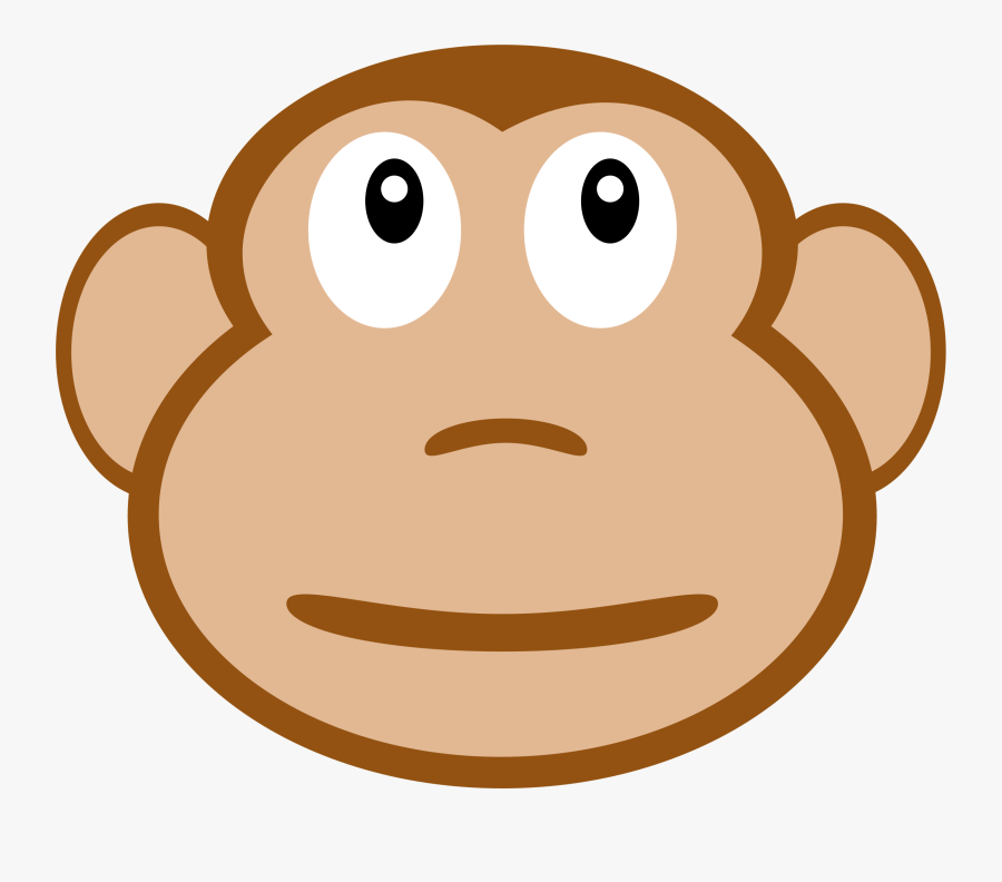 Monkey Face Clipart, Transparent Clipart