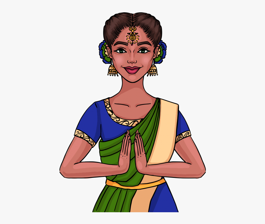Indian Girl Clipart Png Image Free Download Searchpng - Indian Girl Clipart Transparent, Transparent Clipart