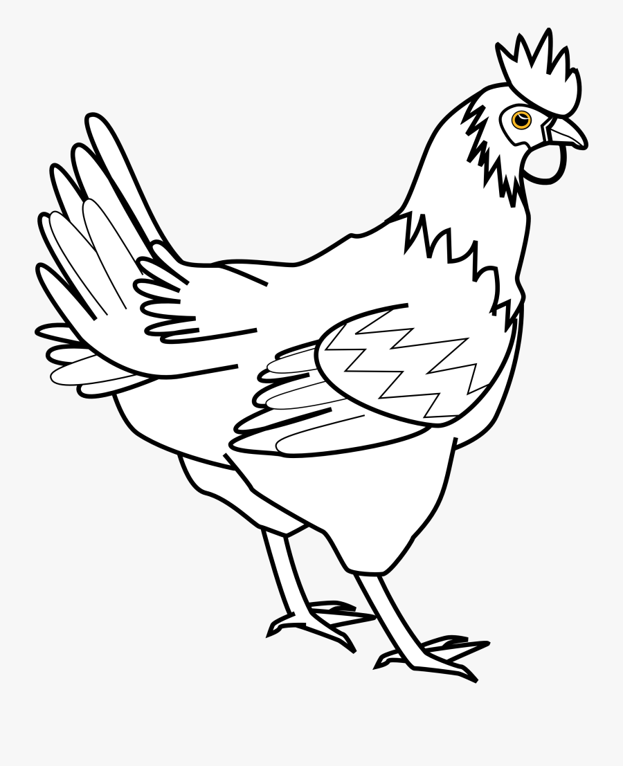 Chicken Clipart Black And White Free Images - Chicken Clipart Black And White, Transparent Clipart