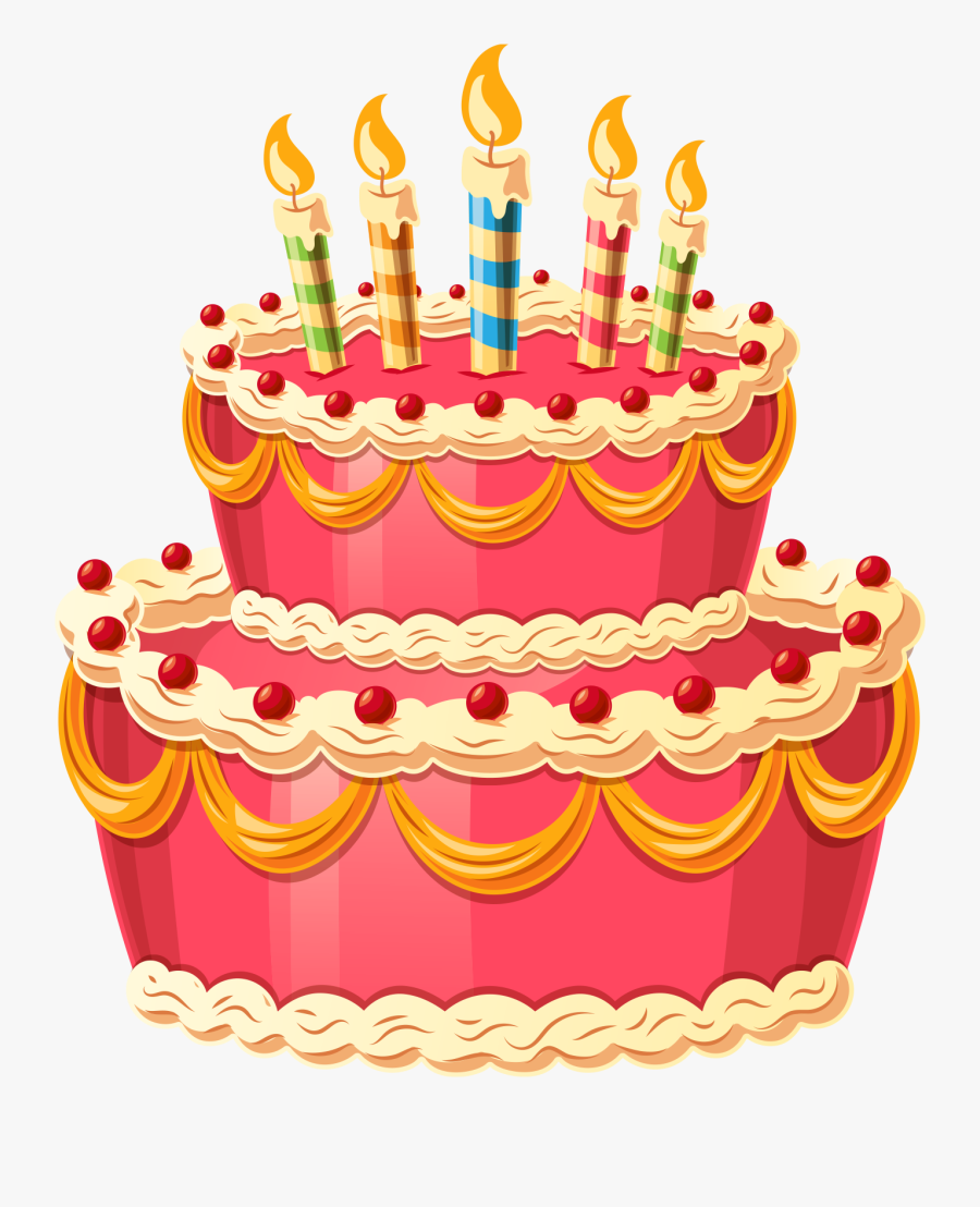 Cake Clipart Png - Transparent Background Birthday Cake Clipart, Transparent Clipart