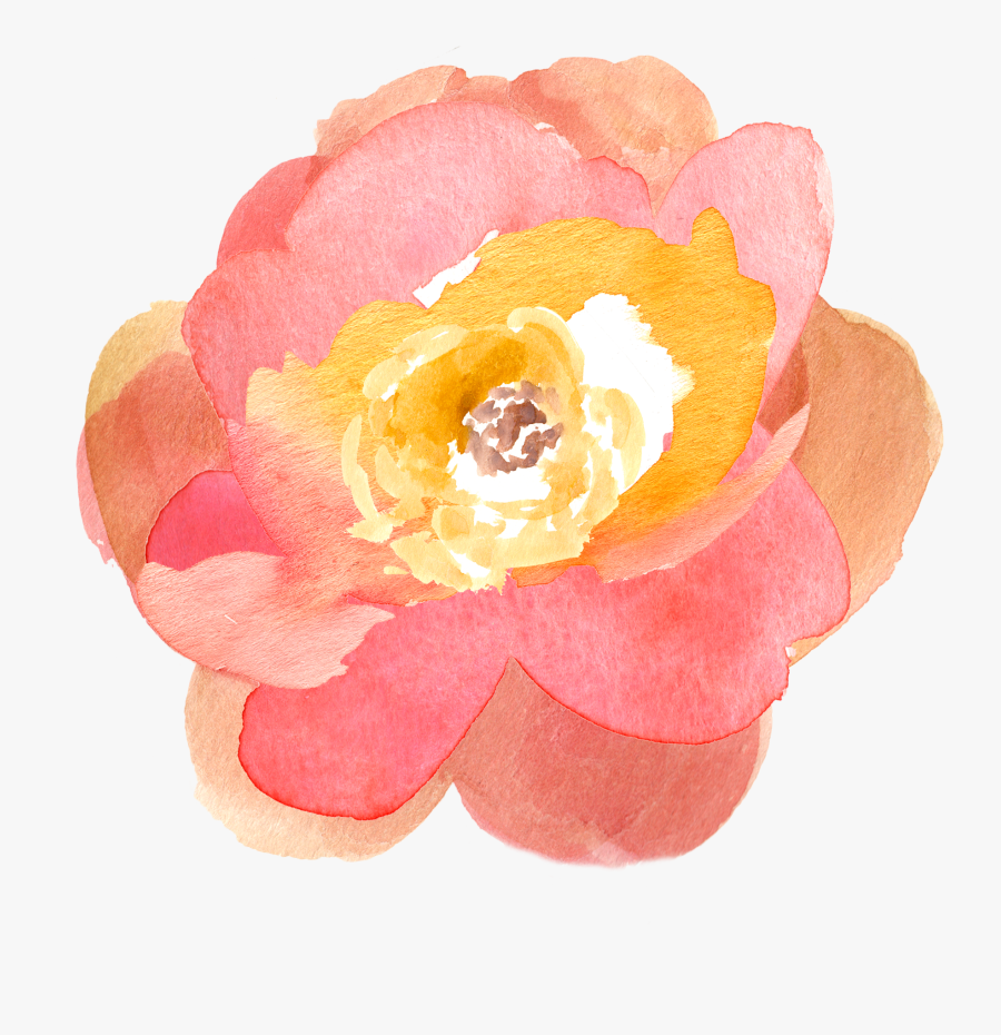 Free Watercolor Floral Clip - Watercolour Flower Clip Art, Transparent Clipart