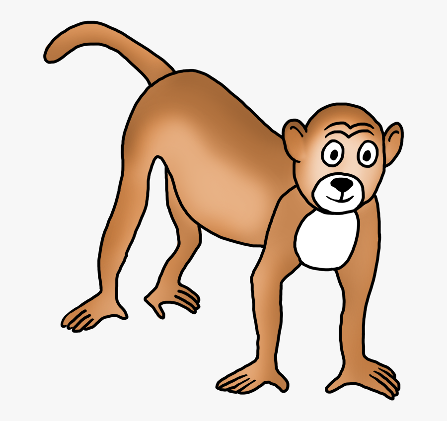 Drawing Bald Monkey Clip Art - Drawing Funny Monkey, Transparent Clipart