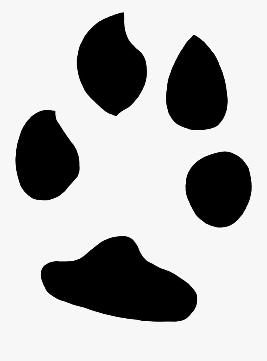 Dingo Paw Print - Rabbit Paw Print Png, Transparent Clipart