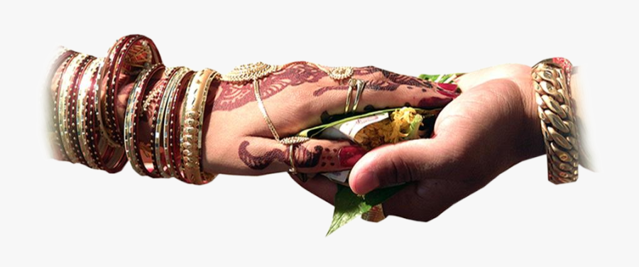 In Hindu Weddings India Invitation Wedding Clipart - Wedding Hands Clipart Colour, Transparent Clipart