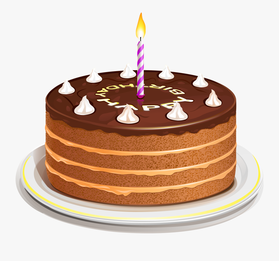 Transparent Background Cute Birthday Cake Png, Transparent Clipart