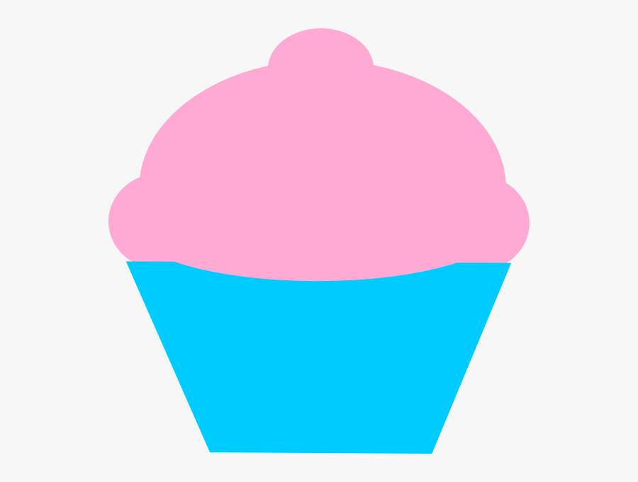 Cupcake Pink Clip Art - Cupcake Clipart Pink And Blue, Transparent Clipart