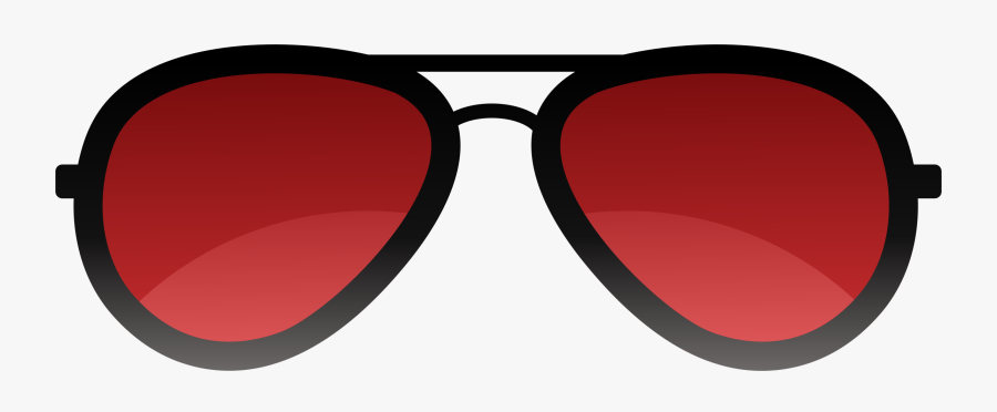 Red Clipart Sunglasses - Red Sun Glasses Png, Transparent Clipart