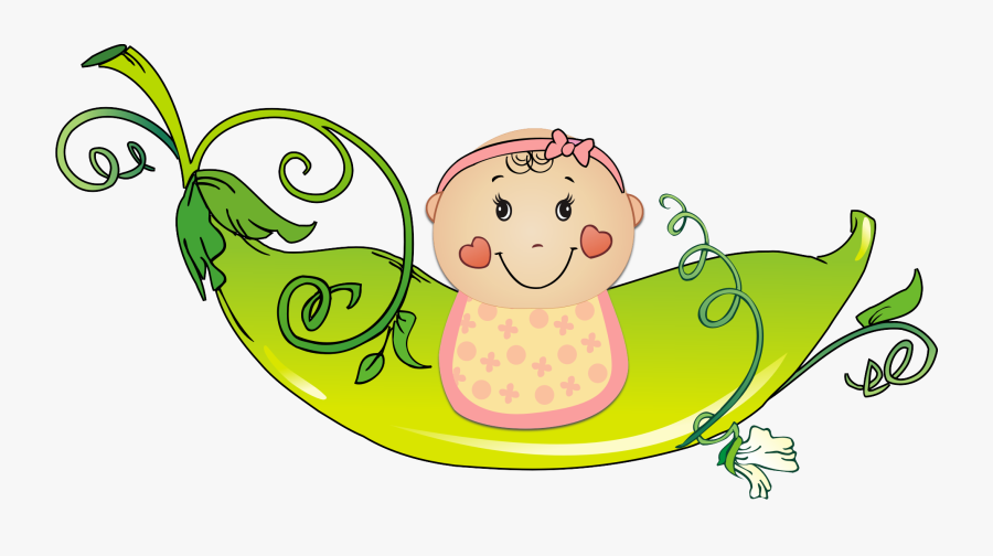 Baby Girl Clipart - Baby With Ribbon Clipart, Transparent Clipart