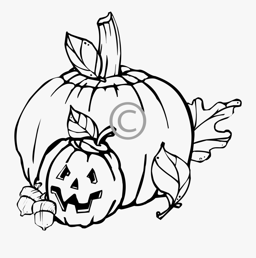 Halloween Clip Art - Fall Clipart Black And White , Free Transparent