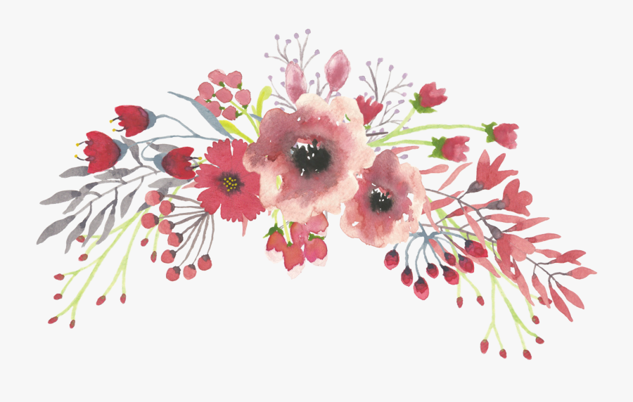 Latest Watercolor Flower Clip Art Free Transparent - Watercolor Transparent Background Floral Png, Transparent Clipart