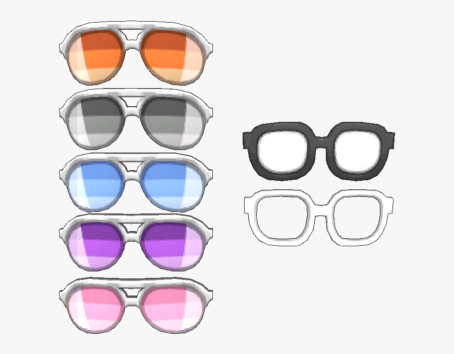 Clipart Sunglasses Horn Rimmed Glass - Pokemon Sun And Moon Glasses, Transparent Clipart