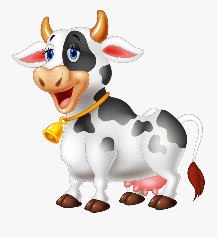 Cows Clipart Cartoon Cow - Cow Farm Cartoon Png, Transparent Clipart