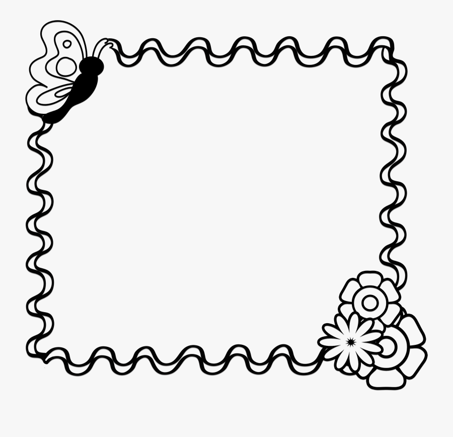 Thumb Image - Black And White Border Design, Transparent Clipart