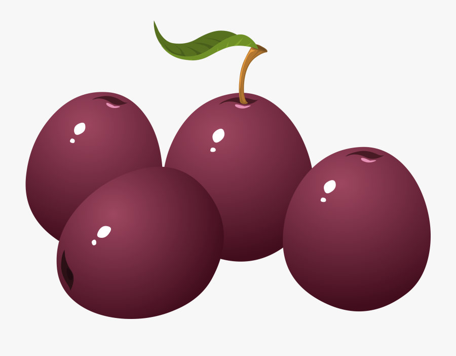 Png Plum Clipart - Plums Clipart, Transparent Clipart