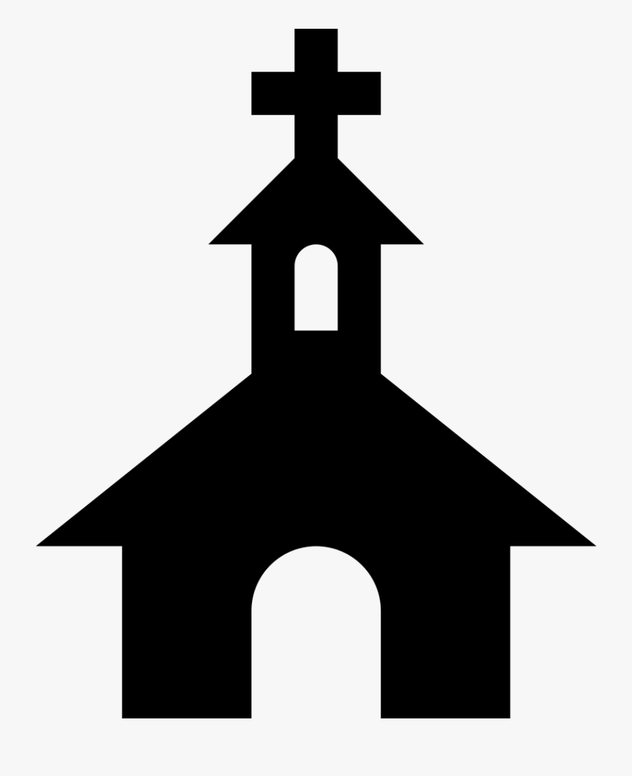 File Simpleicons Places Black - Church Symbol On Map, Transparent Clipart