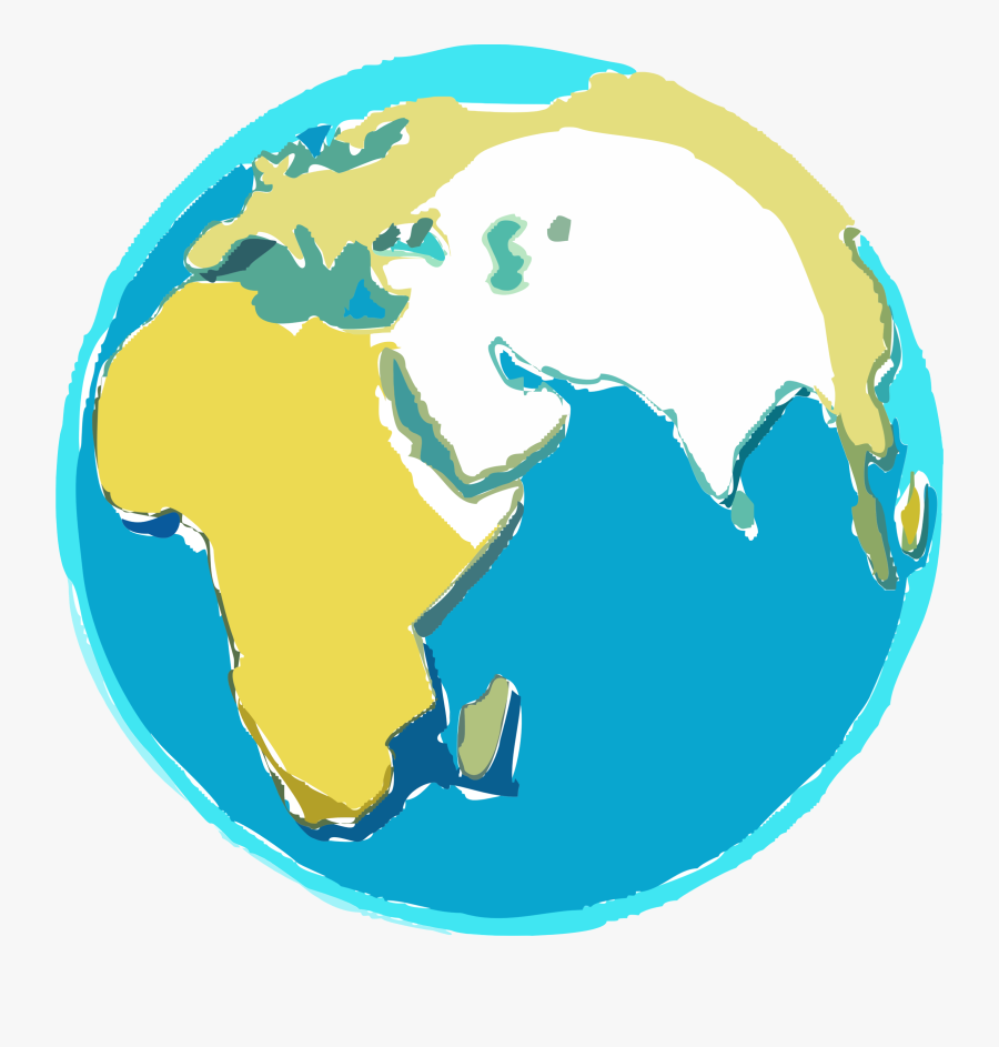 Earth Clipart Free - Globe Sketch, Transparent Clipart