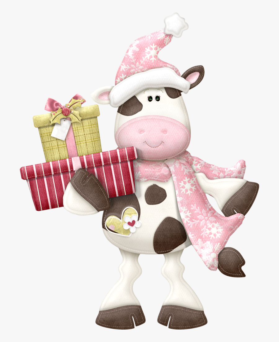 Vaca Dibujo Navidad, Transparent Clipart