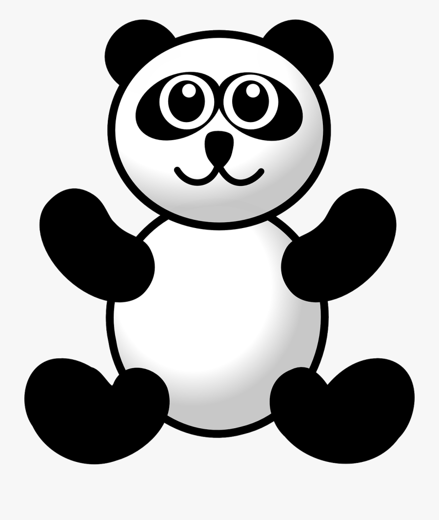 Cute Panda Bear Clipart - Panda Bear Pictures Cartoon, Transparent Clipart