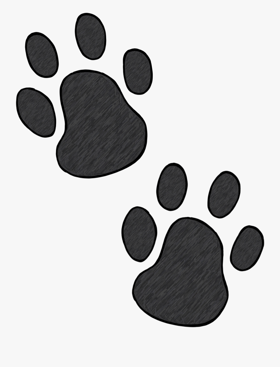 Paw Print Images Clip Art - Dog Paw Doodle Png, Transparent Clipart