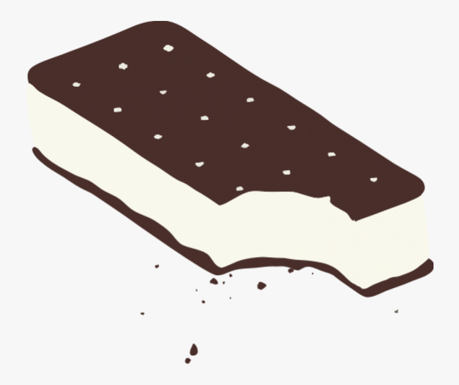 Ice Cream Sandwich Illustration, Transparent Clipart