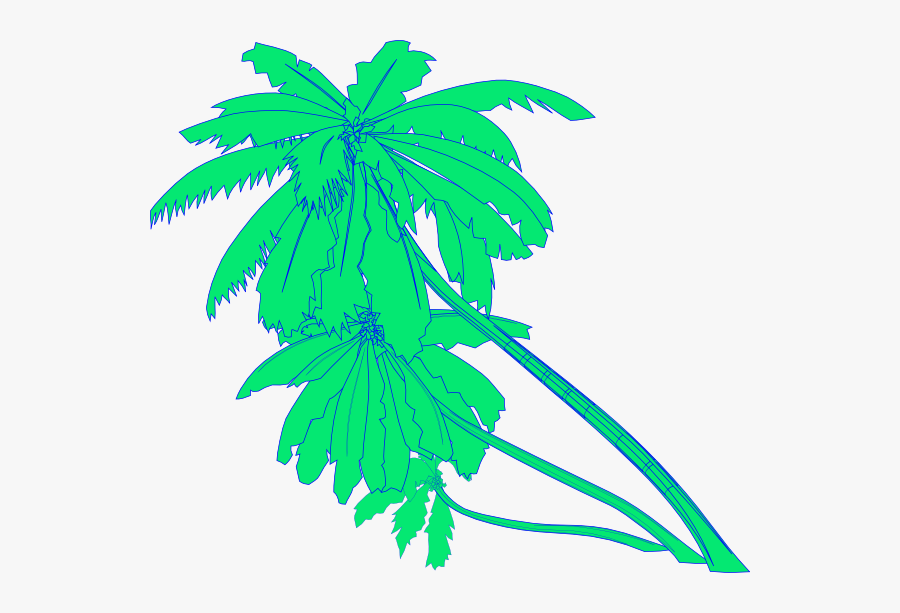 Palm Tree Svg Clip Arts - Palm Tree Clip Art, Transparent Clipart