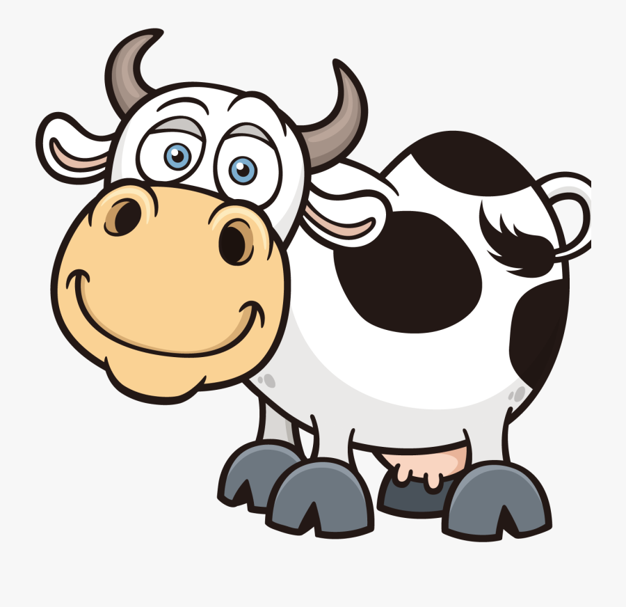 Png Free Download Milking Cows Clipart - Cow Cartoon, Transparent Clipart