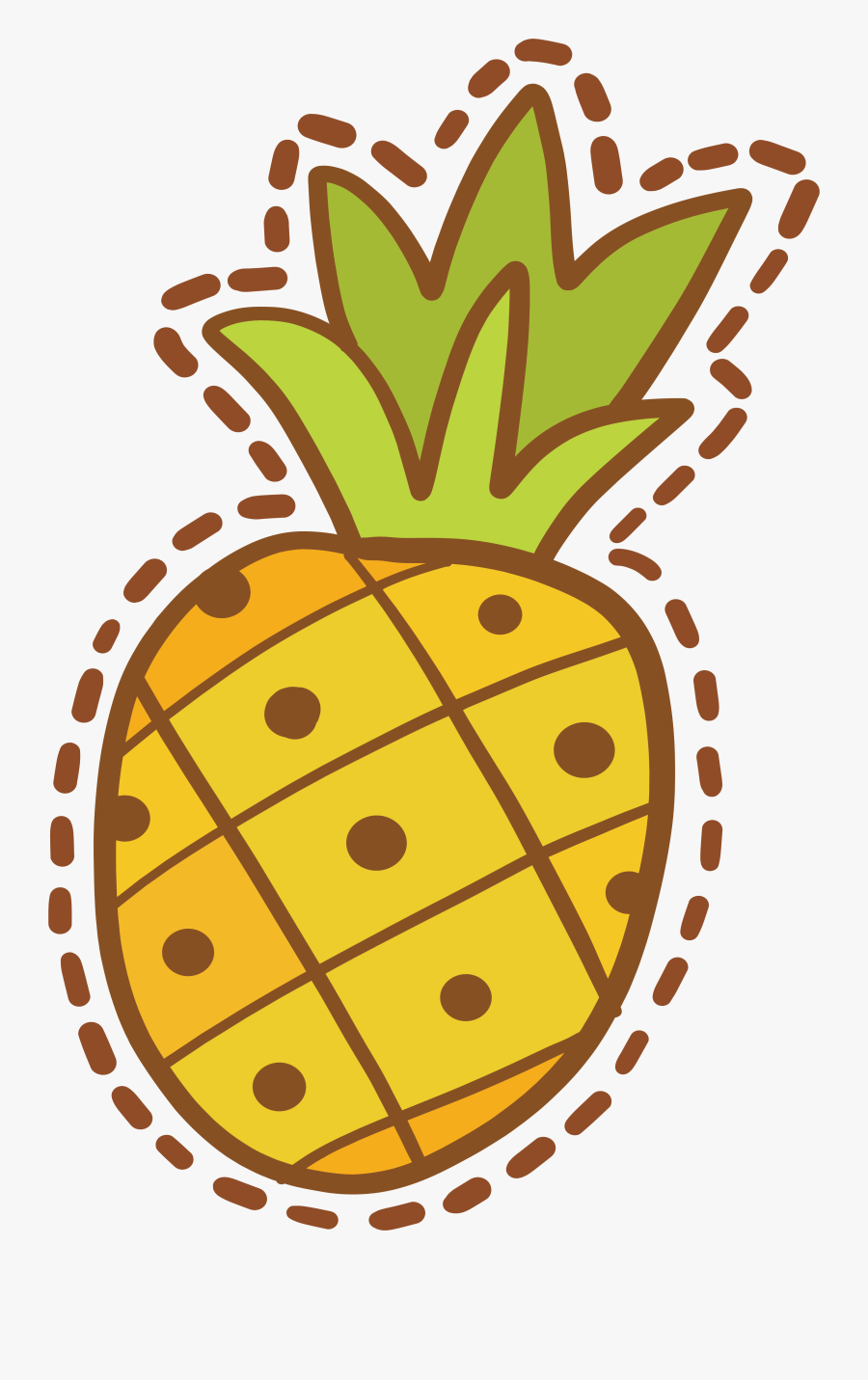 Transparent Pineapple Slice Clipart - สติ ก เกอร์ ผล ไม้, Transparent Clipart
