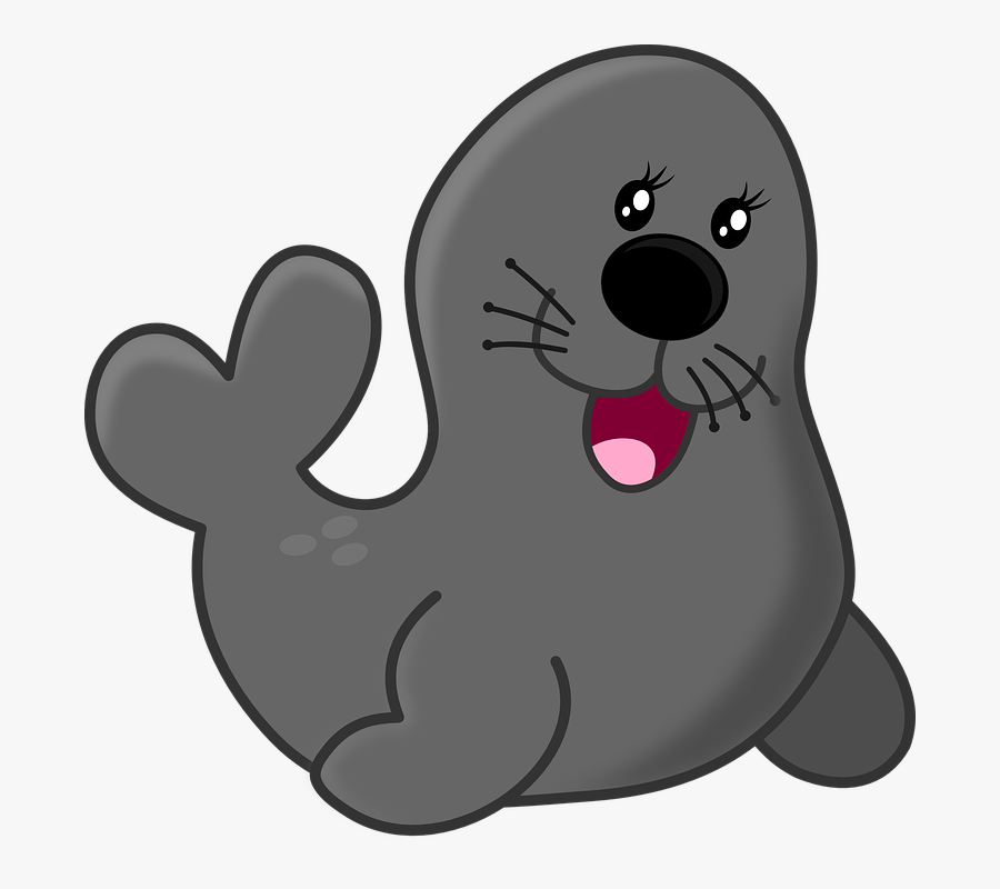 Lion Clipart Ocean Animals - Seal Clipart, Transparent Clipart
