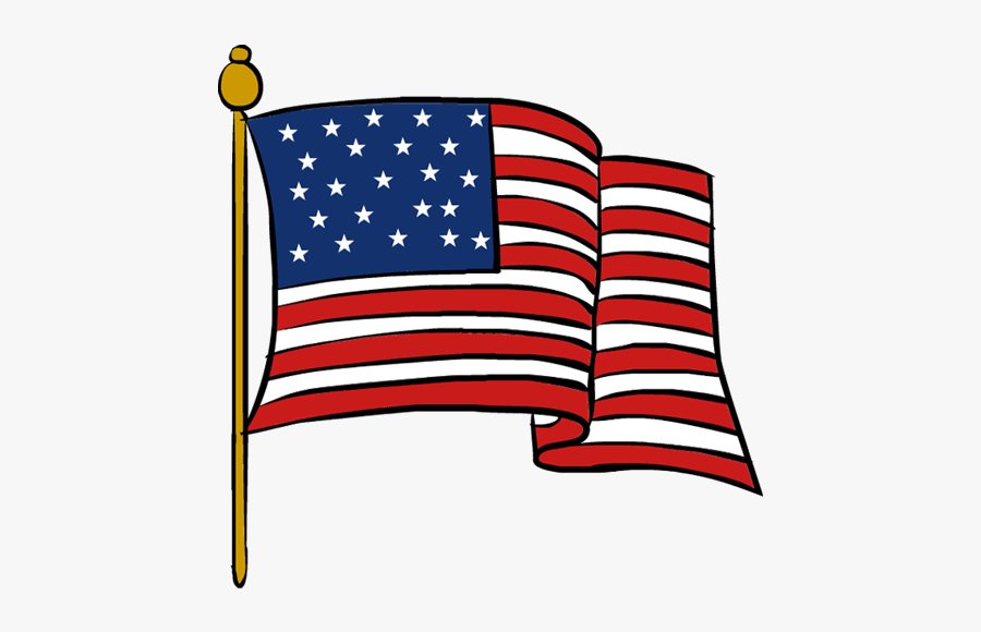 Clipart Veterans Day Flag - Transparent American Flag Clip Art, Transparent Clipart