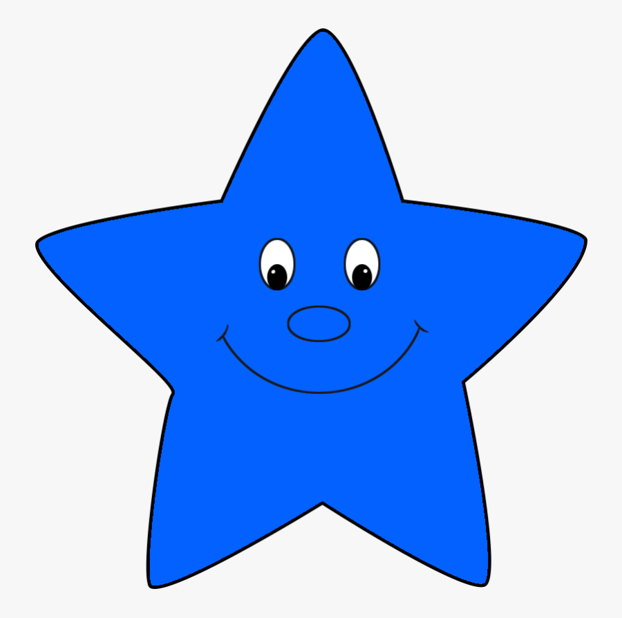 Star Clipart Cartoon - Blue Star Clipart, Transparent Clipart