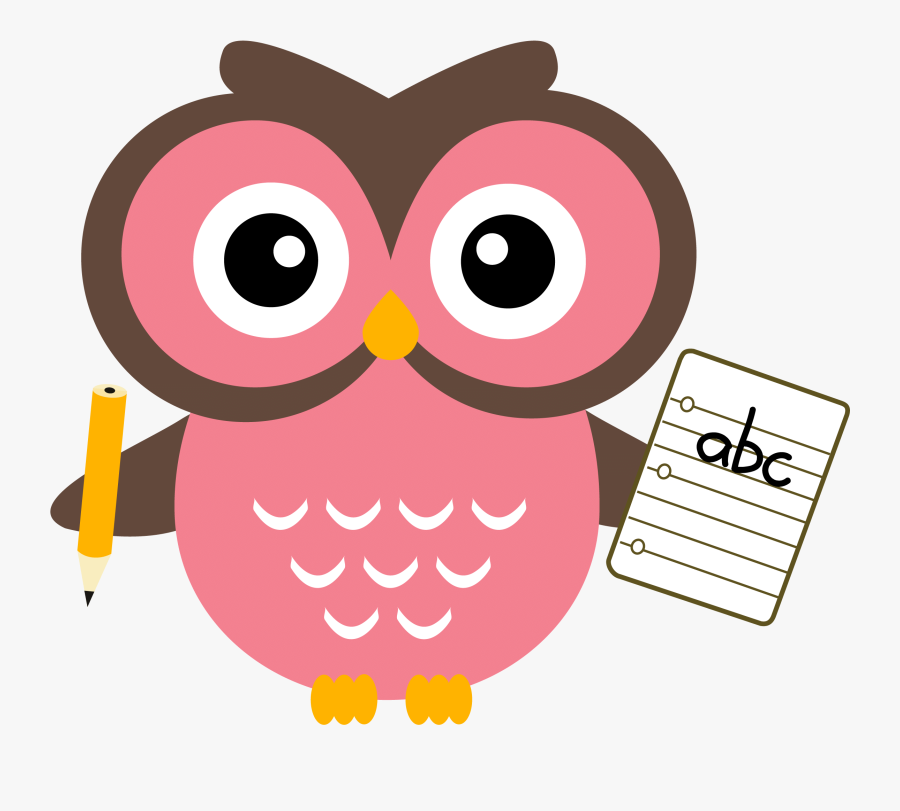 Clip Art Owl Writing Clipart - Writing Owl Clipart, Transparent Clipart