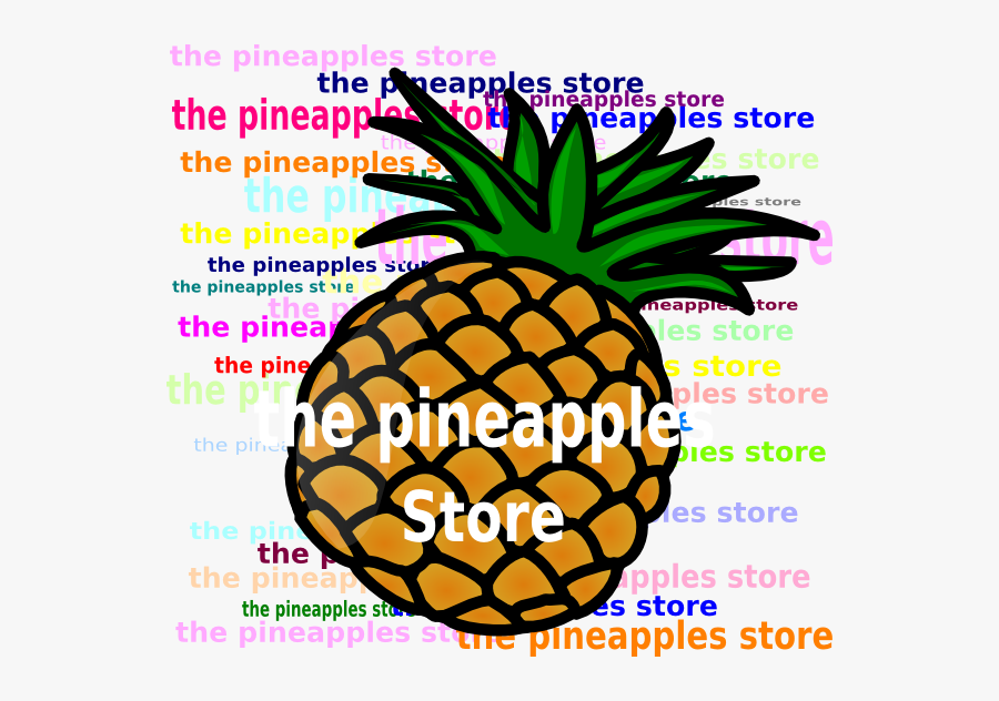 Transparent Pineapple Silhouette Png - Pineapple Fruit Clip Art, Transparent Clipart