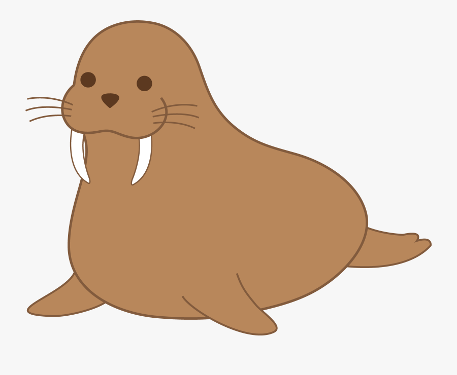 Sea Lion Clipart Cute - Walrus Clipart, Transparent Clipart