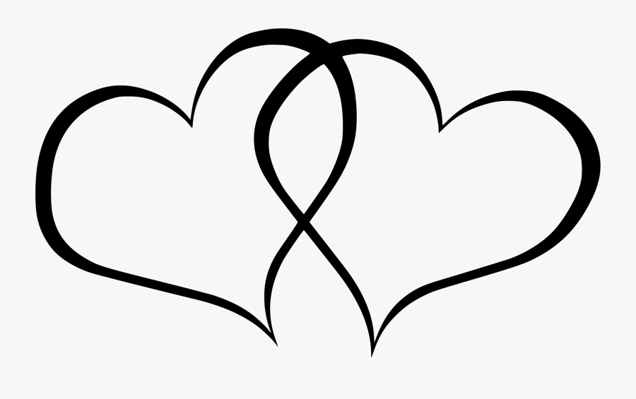 Double Hearts Wedding Clipart - Wedding Hearts Clip Art, Transparent Clipart