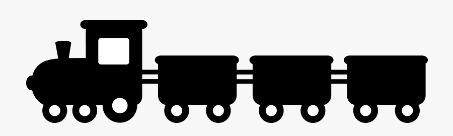 Black Train Silhouette - Train Silhouette Clip Art, Transparent Clipart