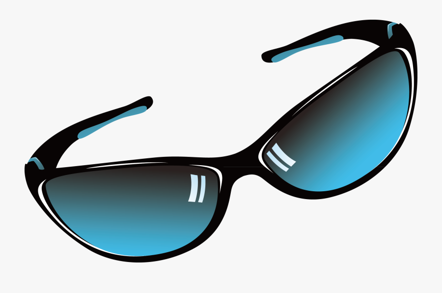 Transparent Blue Sunglasses Clipart - Vector Glasses, Transparent Clipart