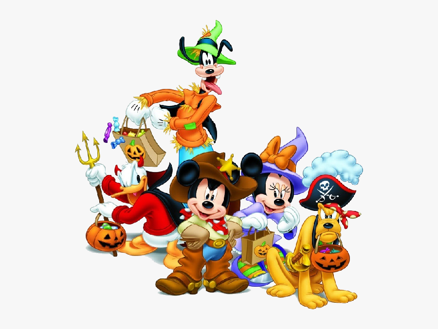 Free Disney Halloween Cliparts, Download Free Clip - Mickey Mouse And Friends Halloween, Transparent Clipart