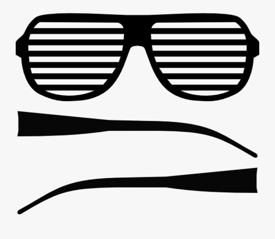 Green Sunglasses Clipart - Transparent Shutter Shades, Transparent Clipart