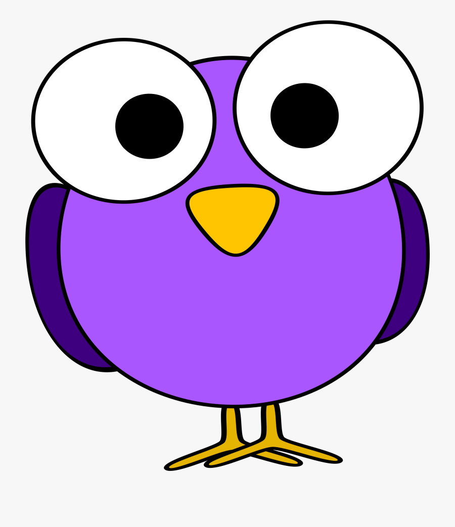 Bird Clipart Violet - Bird Face Clipart, Transparent Clipart