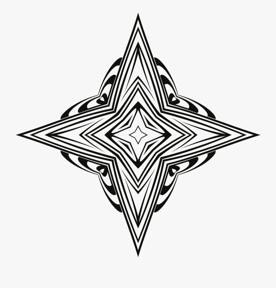 Art Deco Star - Art Deco Clipart, Transparent Clipart